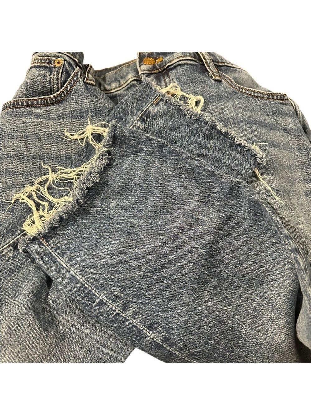 J. Crew Slim Boyfriend Jeans All Day Stretched Tinted Indigo Wash Cropped 32P EC - Picture 4 of 6